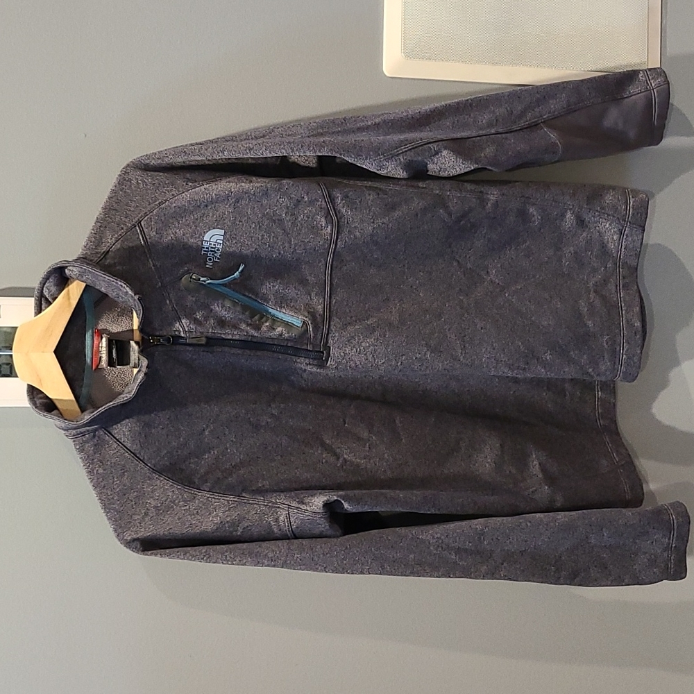The North Face Gray Quarter Zip Pullover Sz. M